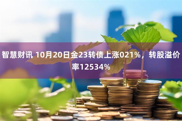 智慧财讯 10月20日金23转债上涨021%，转股溢价率12534%